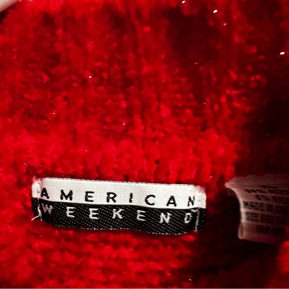 American Weekend red turtleneck sweater - Picture 11 of 11